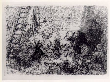 The circumcision in the stable by REMBRANDT Harmenszoon van Rijn