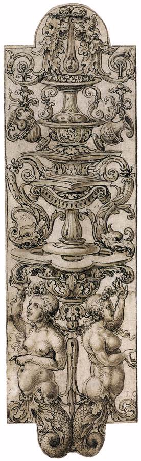 A Grotesque with Two Sirens