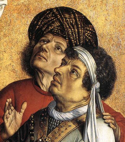 The Crucified Thief (detail) by MASTER of Flémalle (Robert Campin)