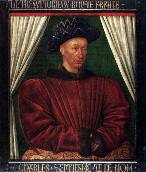 Portrait of Charles VII of France by FOUQUET, Jean