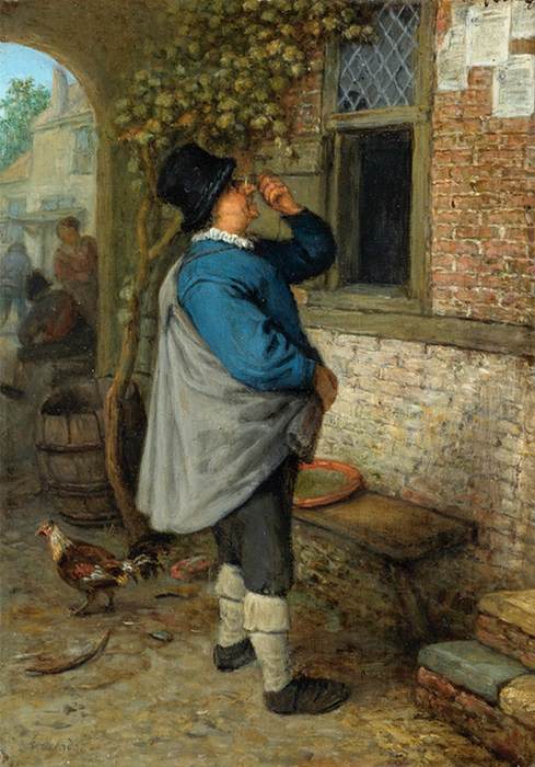 A Man With Pince-Nez (The Sense of Sight) by OSTADE, Adriaen Jansz. van